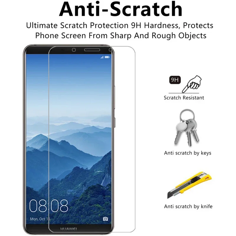 واقي شاشة من الزجاج المقسى لهاتف هواوي ميت 10 برو على mate10pro mate10 طبقة أمان مصنوعة من هواوي هواوي هاواوي