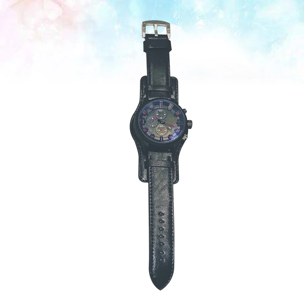 

Men Quartz Wristwatch Black Strap Large Dial Fashion Male Watch Birthday Gift for Father Boyfriend Male Watch