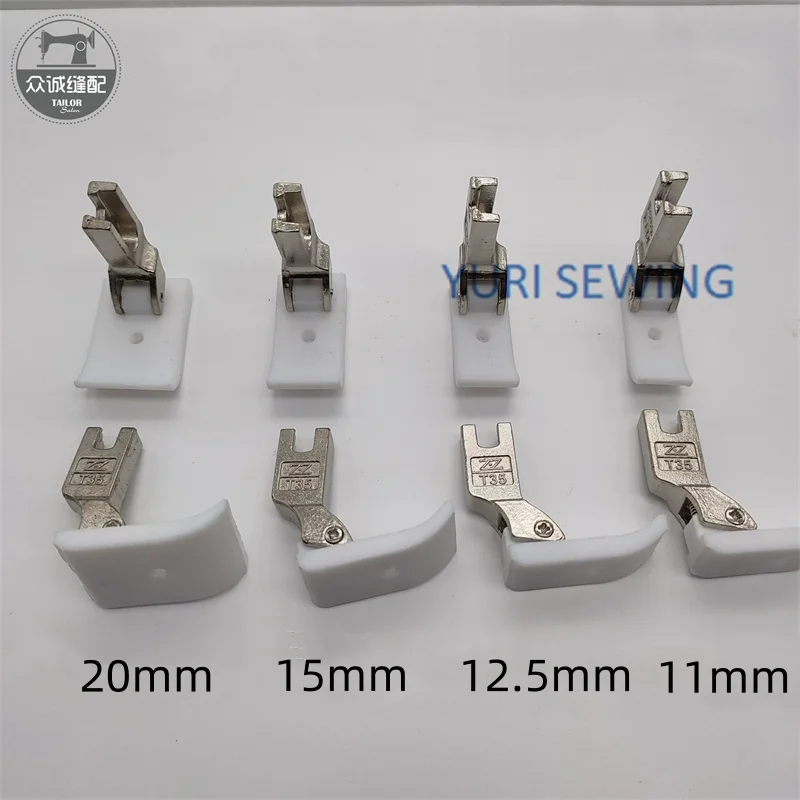 T35CW plastic widened sponge presser foot cotton 11mm 12.5mm 15mm 20mm industrial lockstitch sewing machine parts