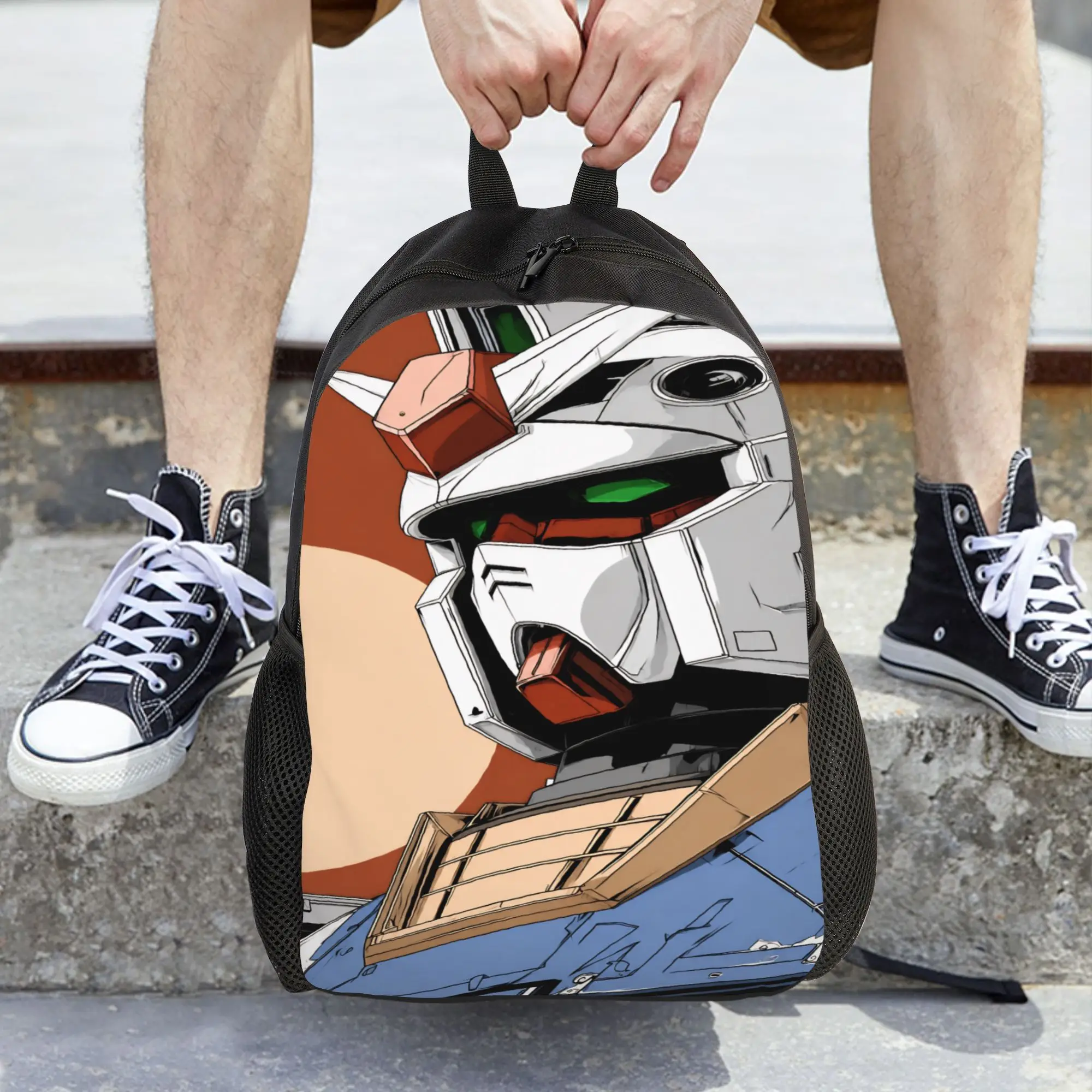 mobile suit gundams Backpack for Girls Boys Lightweight  Backpacks Bags for Toddlers Kindergarten