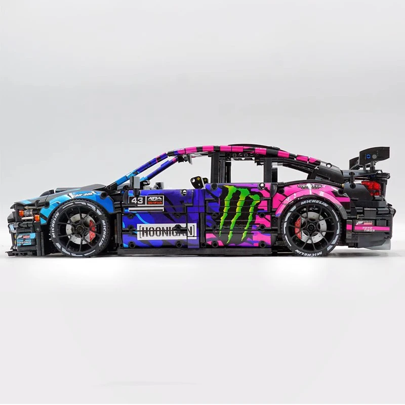 New 57010 Technical Super Sport Car Model WRX STI Compatible MOC-79953 Building Blocks Bricks Puzzle Toy Birthday Gifts For Kids