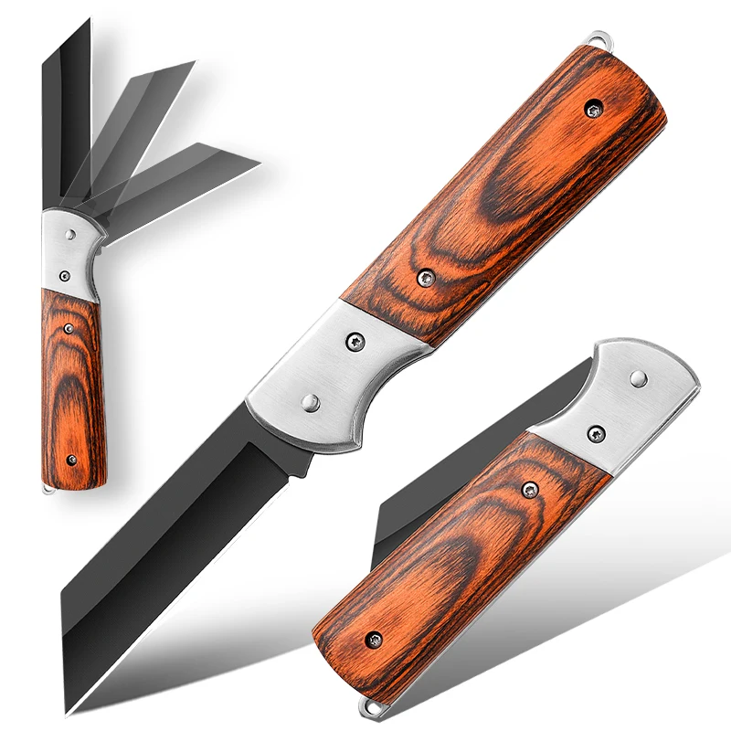 1pc Folding Knife Pocket Knife, Household High Hardness Cutting Fruit and Meat Knife, Mini Folding Knife for Personal Defence