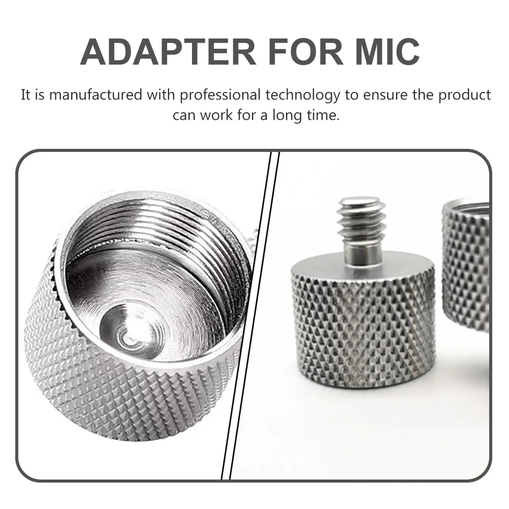 

4pcs 3/8" To 5/8" Mic Stand Adapter 1/4 Inch Threaded Screw Converter For Tripod Camera Accessories Mount Holder Microphone