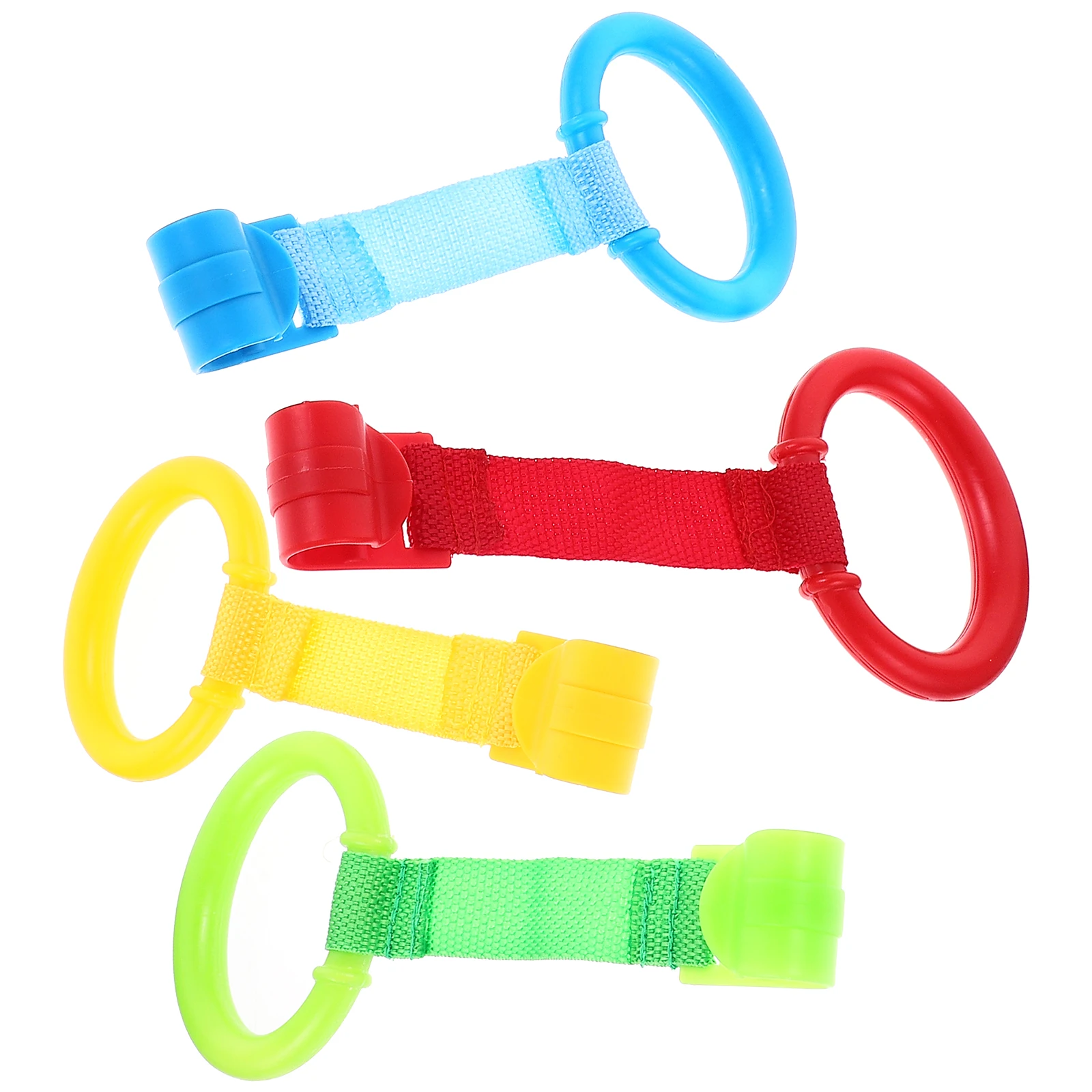 

8 Pcs Baby Crib Standing Pull Ring Hanging Rings for Playpen up Belt Hand Tiny Accessories Child
