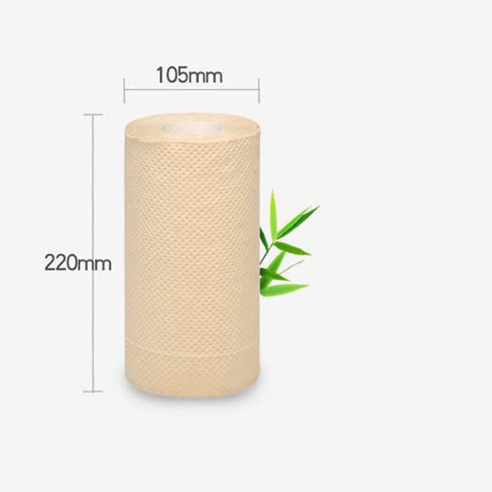 2 Roll Premium Bamboo Pulp Paper Towels Ultra Absorbent Oil Absorbing Kitchen Wipe for Steak Fish Meat Blood Water Home Office