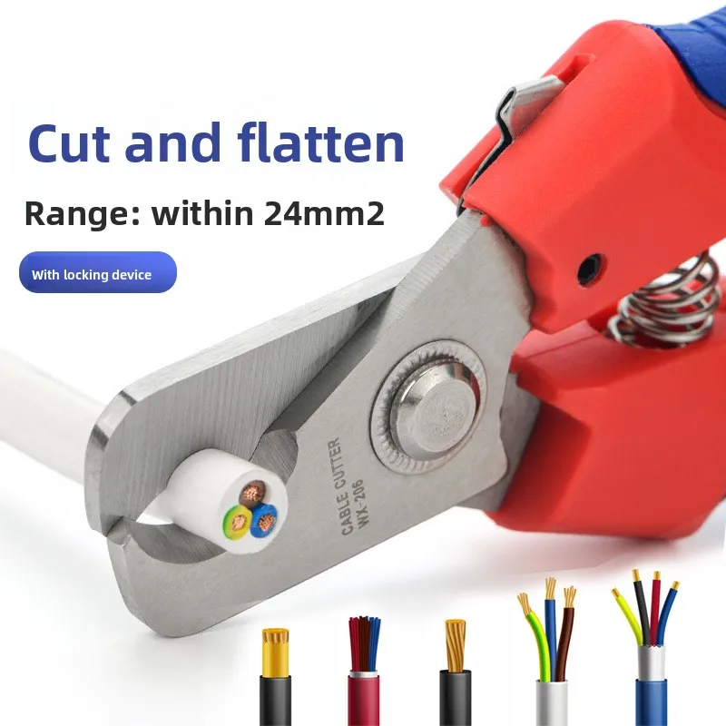 Labor-saving Cutter, Single Core Wire Cutting Plier 24mm² Electrical Connection