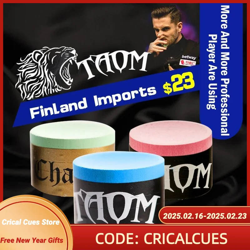 Taom Pyro גיר כחול ירוק ורוד ביליארד סנוקר בריכת Cue גיר עגול חסכוני מקצועי עמיד ביליארד אבזרים