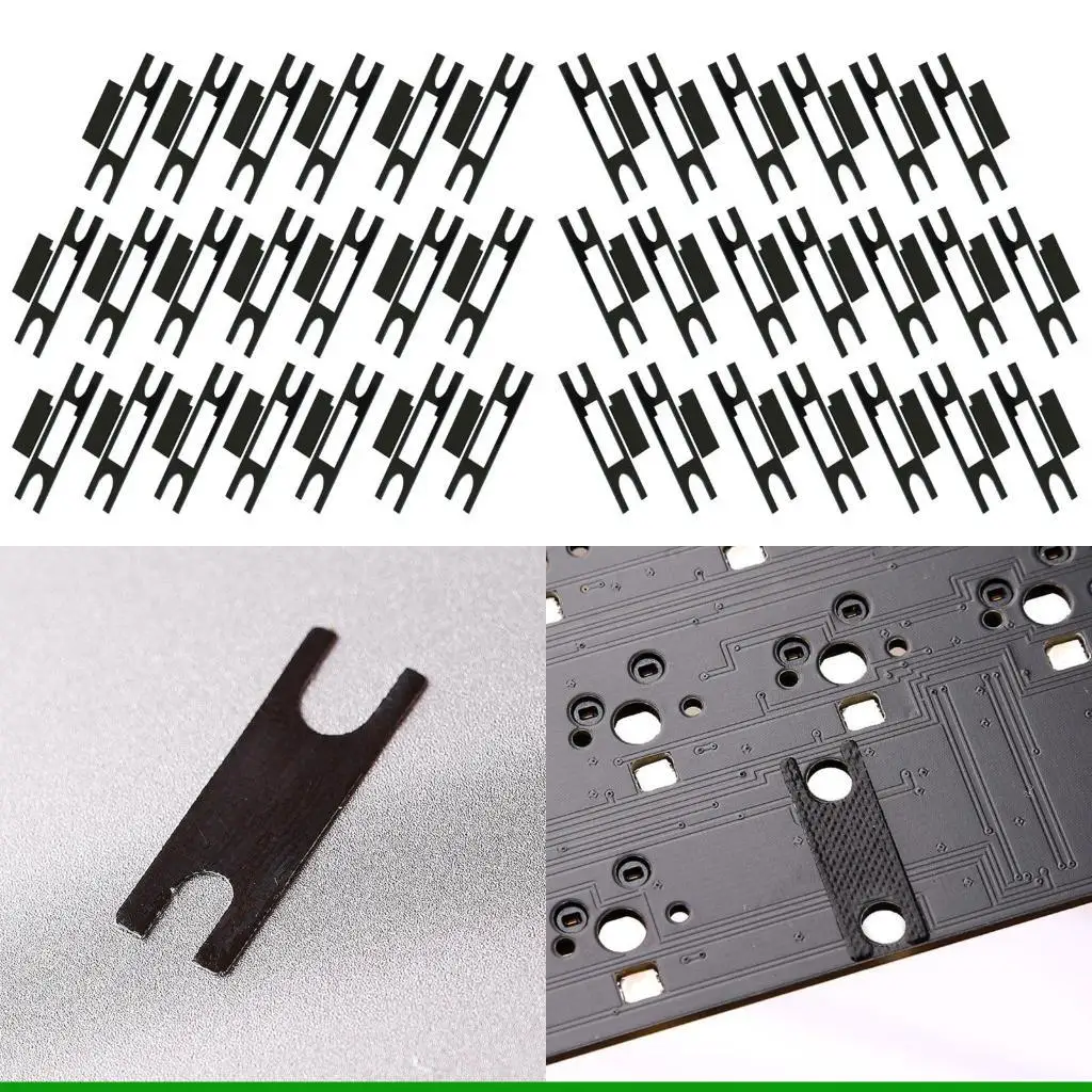U55C Poron Switches Stabilizers Pad For Mechanical Keyboards 20 Piece Set Silents Operation Easy Installation