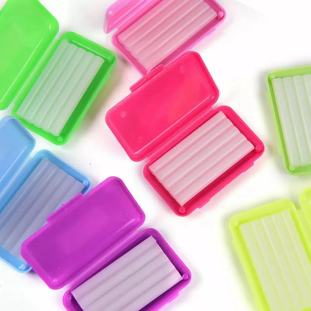 

NIGF Dental Orthodontic Relief Wax 10 Fruit Scents fit Brackets Braces Gum Irritation 5 Stick/Box Dental Protective Wax