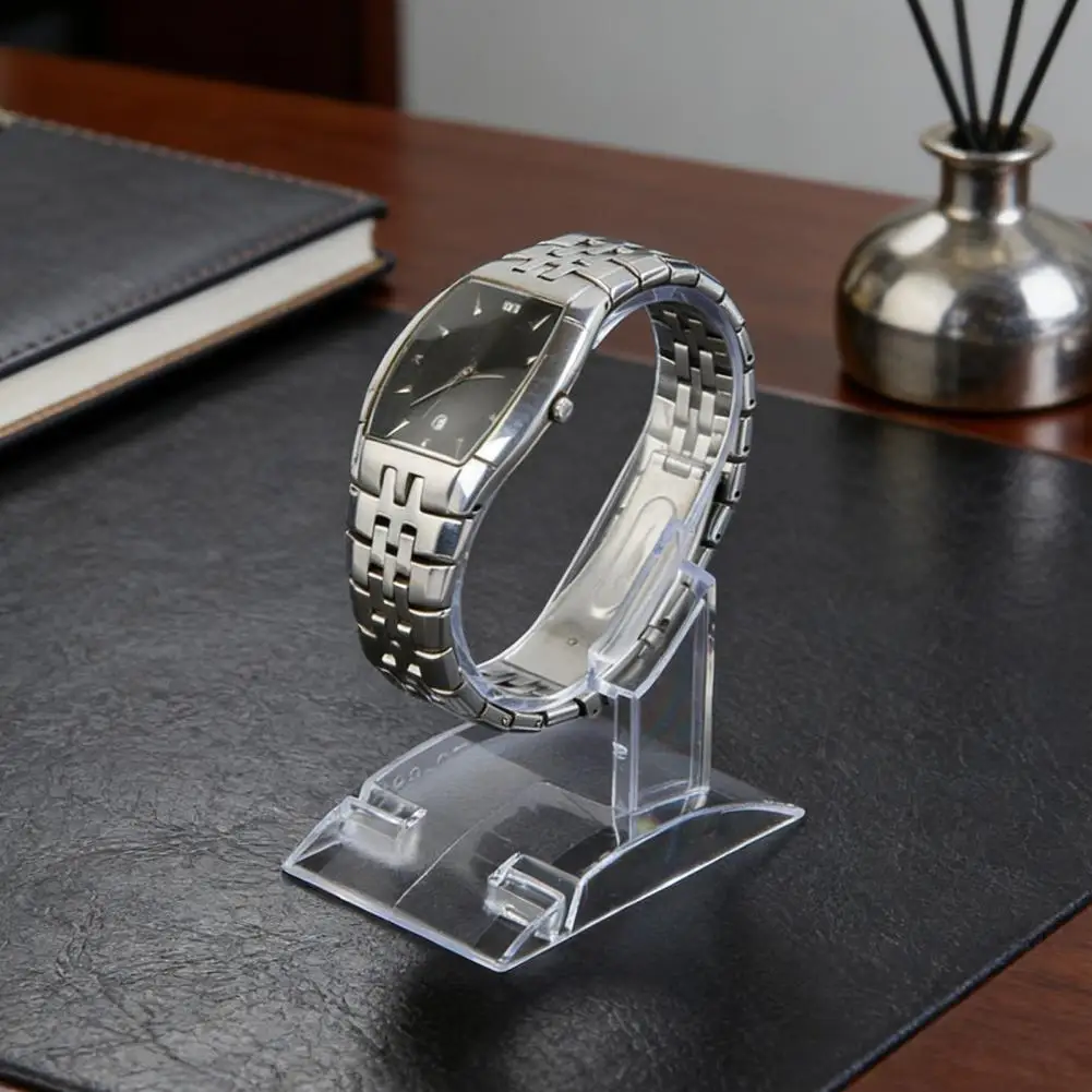 Clear Watch Display Stand C-Shaped Watch Holder Stand Bangle Bracelet Wrist Jewelry Display Stand for Home Desktop Shop Counter