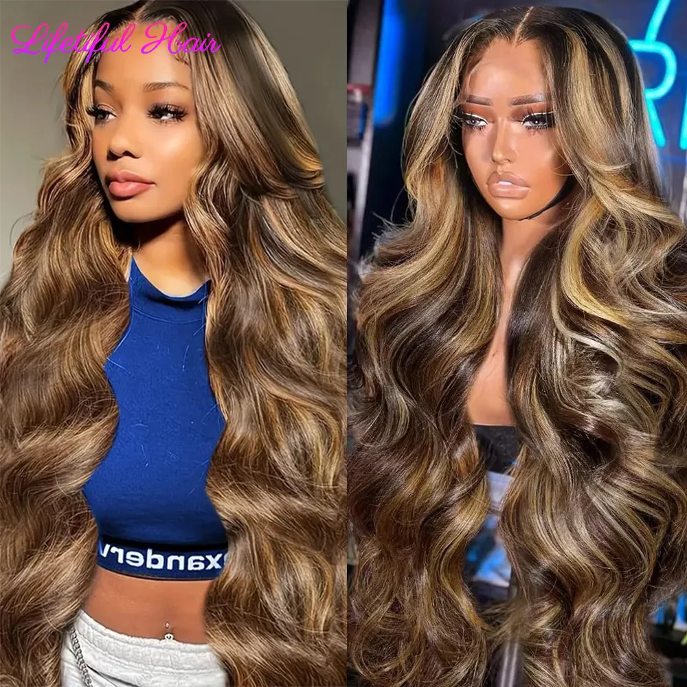 

Body wave 4/27 Honey Blonde 30 Inch Lace Front Wig Human Hair HD Lace Frontal Wig 13x4 Wigs Humain Hair For Women sale clearance