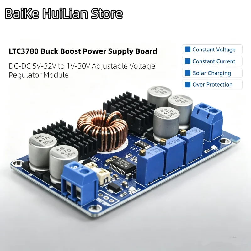 1pcs/lot LTC3780 Adjustable Power Supply Board with Constant Voltage, Constant Current, DC-DC Voltage Regulating Charging Module