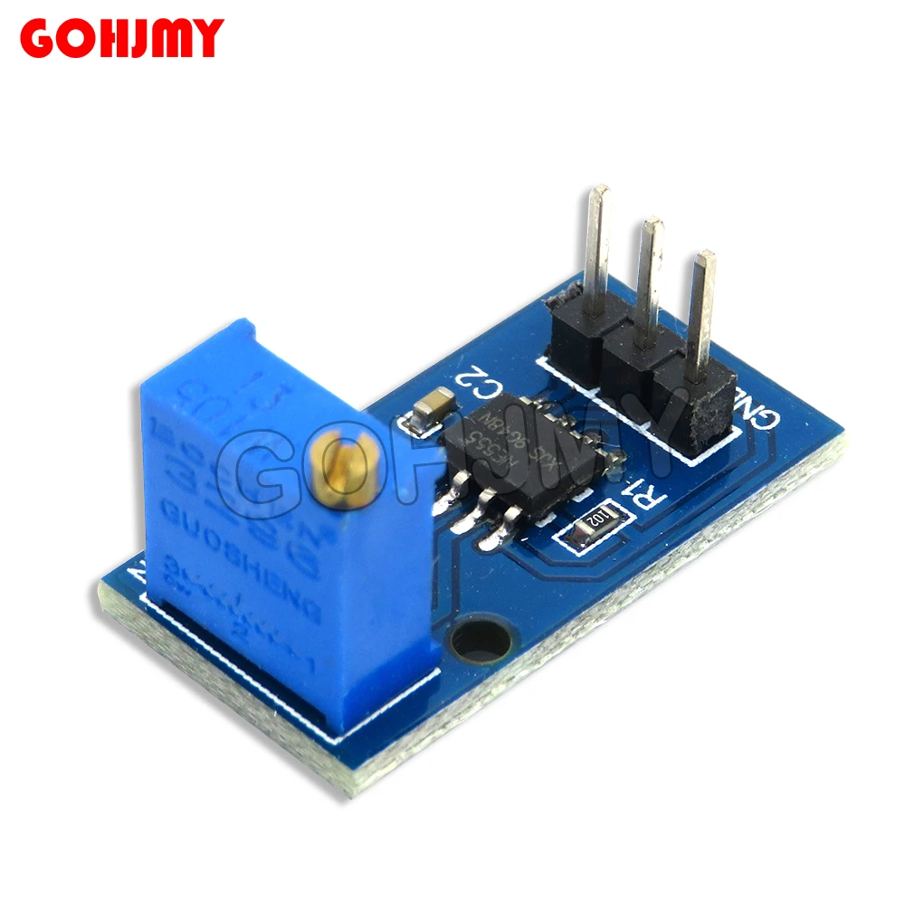 1PCS DC 5V 12V NE555 Adjustable Resistance Frequency Single Channel Output Pulse Generator Module For Arduino Smart Car 