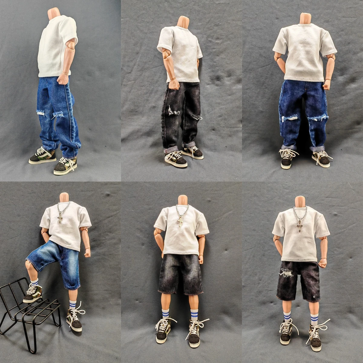 Uniforme de Judo Gi Blanc à Échelle 1/6 pour Homme, Pantalon Trempé de Kung Fu, Figurine Dragon de 12 Pouces