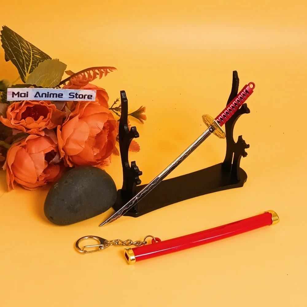 6in معدن رورونوا زورو كاتانا الحجم الحقيقي كاتانا أنيمي زورو نينجا سكين الأصلي الساموراي صابر وهمية السيف الصلب لعبة غير حادة هدية #1