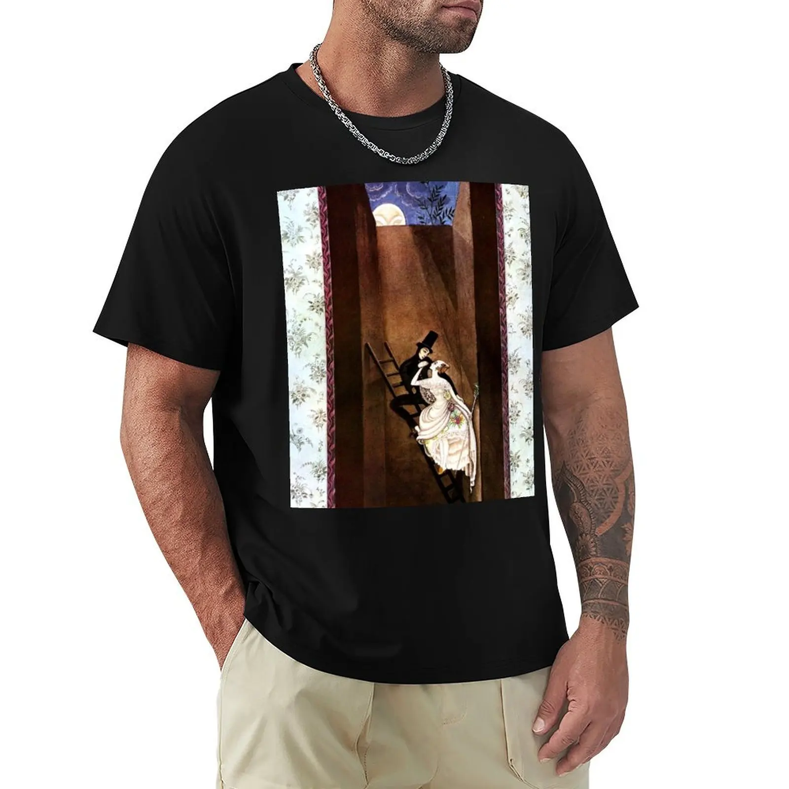 The Shepherdess and the Chimney Sweep - Kay Nielsen T-Shirt Classic Basic Casual T-Shirt