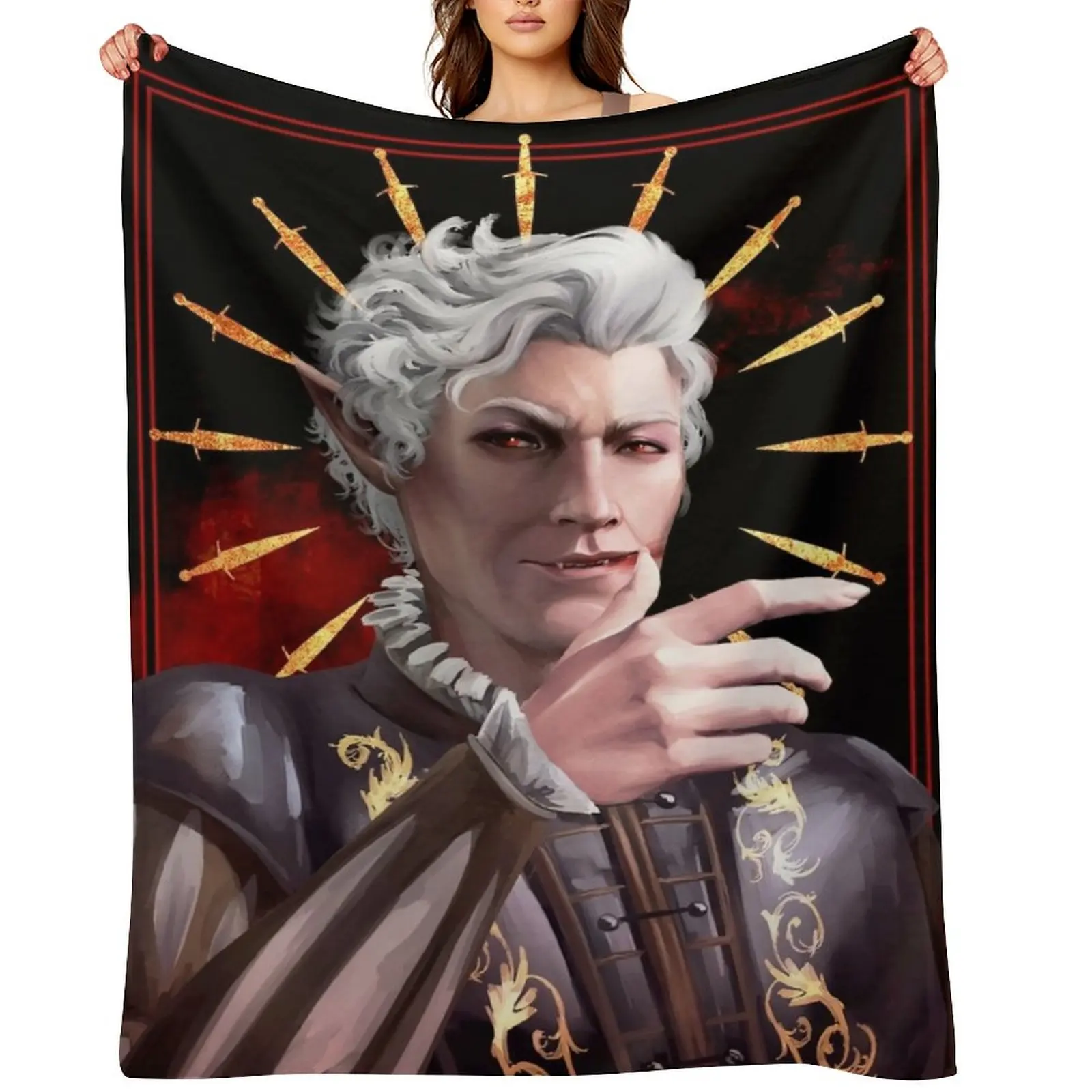 Astarion Throw Blanket funny gift Extra Large Throw Bed linens christmas decoration wednesday Single Blankets