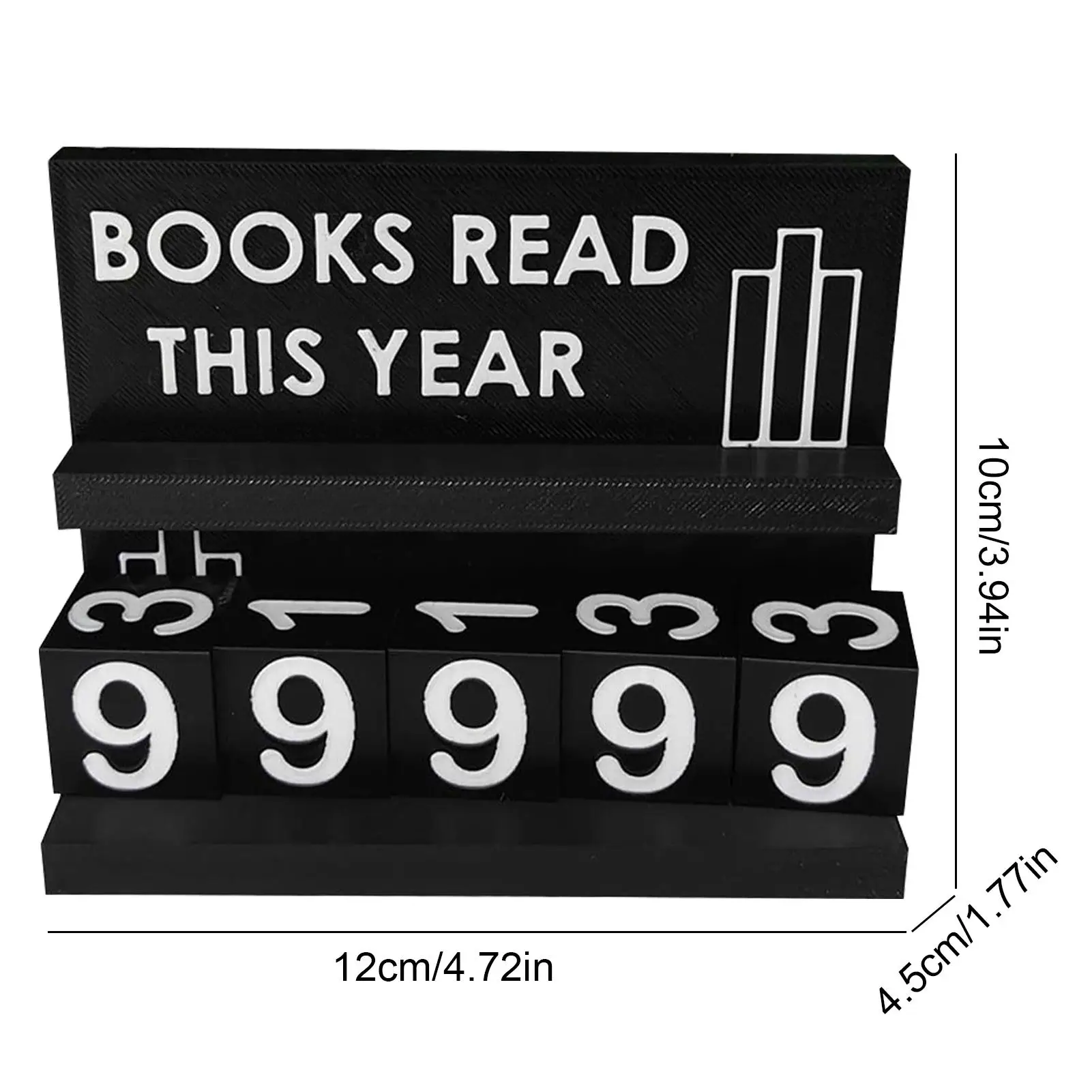 Books Read This Year Counter Reading Target Display Book This Year Tracker Desk Accessories for Readers Writers Teachers