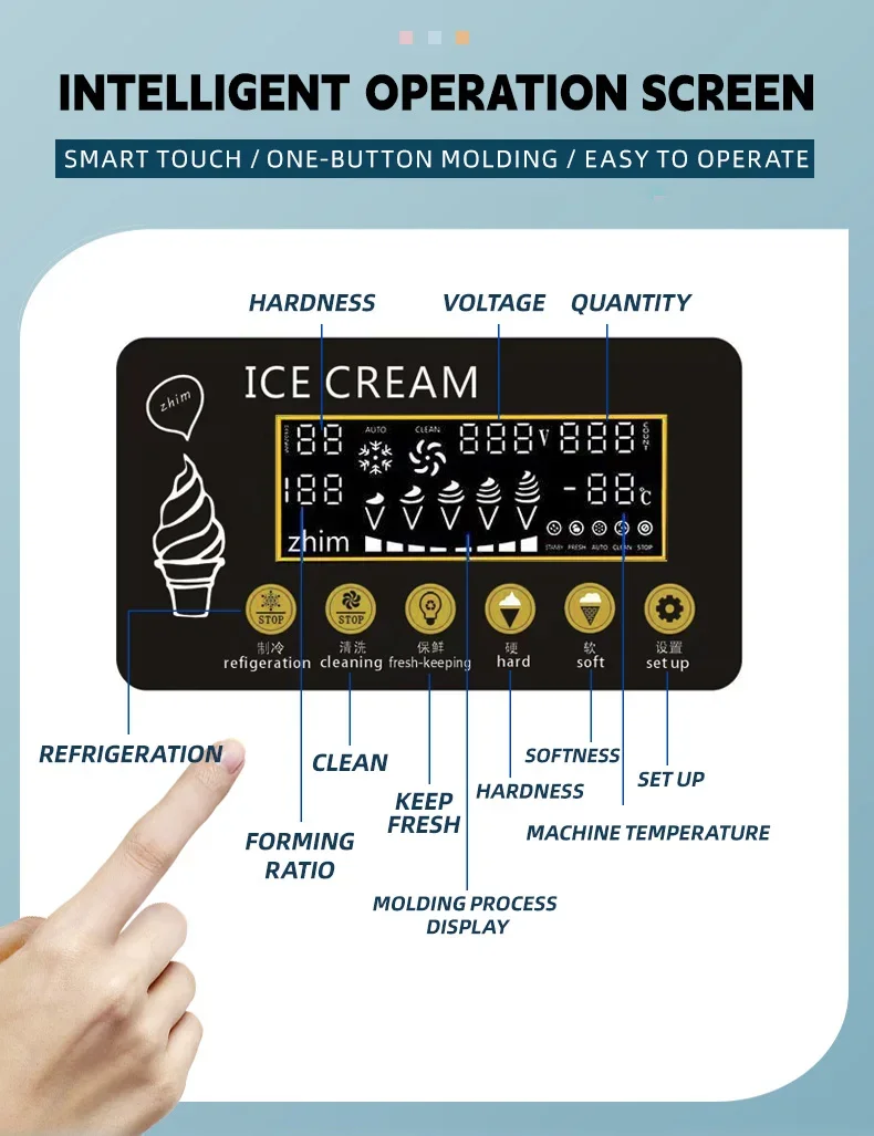 Фабричный SHZM-A126 китайский аппарат для мороженого, торговый автомат для мягкого мороженого