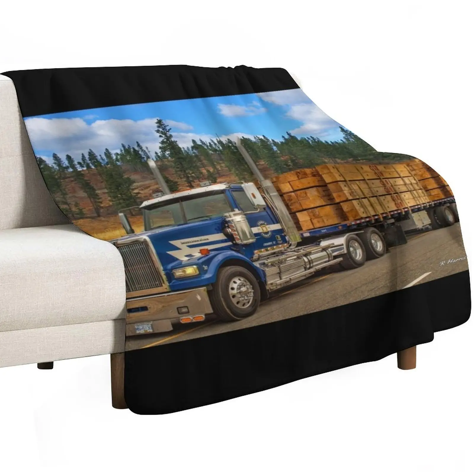 Lumber Truck Throw Blanket Sleeping Bag Soft Plaid sofa bed Flannels cosplay anime Single Blankets