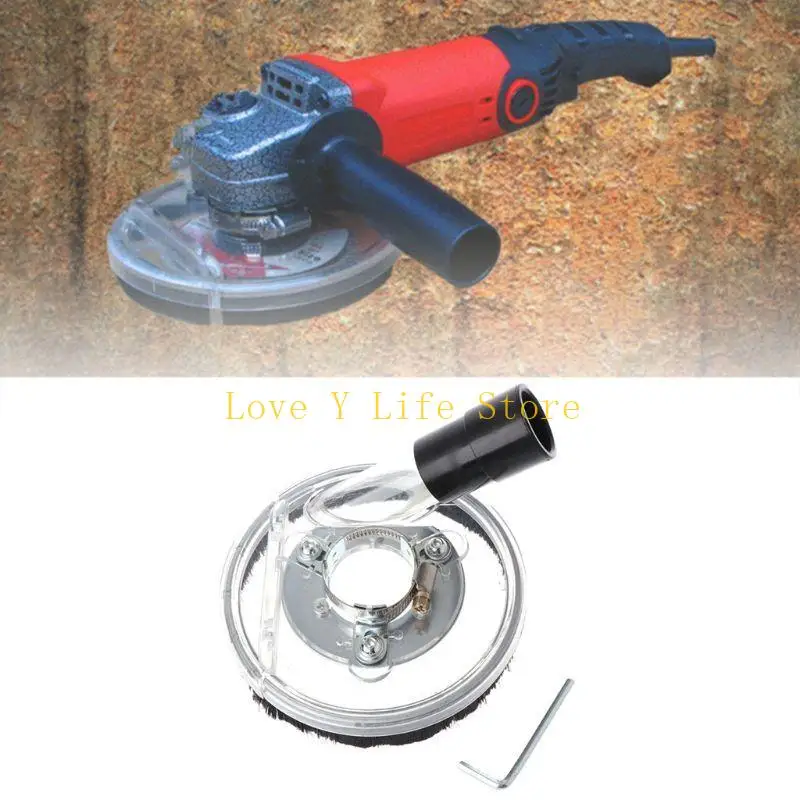 

L74C Dust Shroud Dry Grinding Cover Tool For Angle Hand Grinder Clear 80-125mm