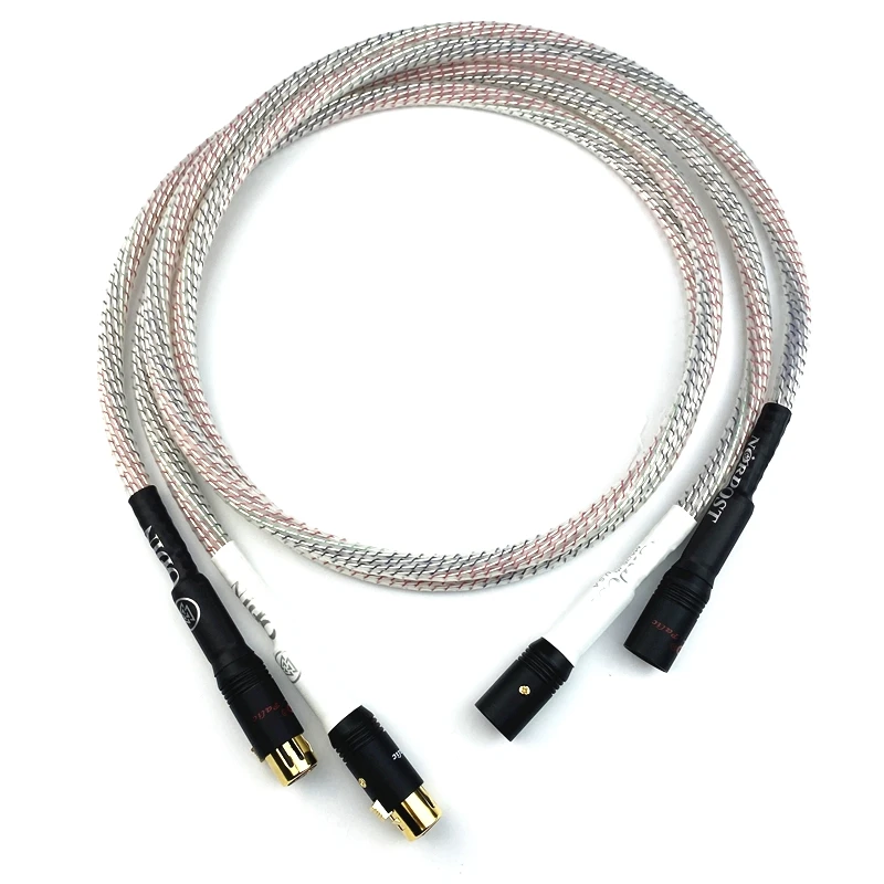 Valhalla Silver Plated 9 Core XLR Balance Cable HiFi interconnects XLR balance cable for amplifier CD player