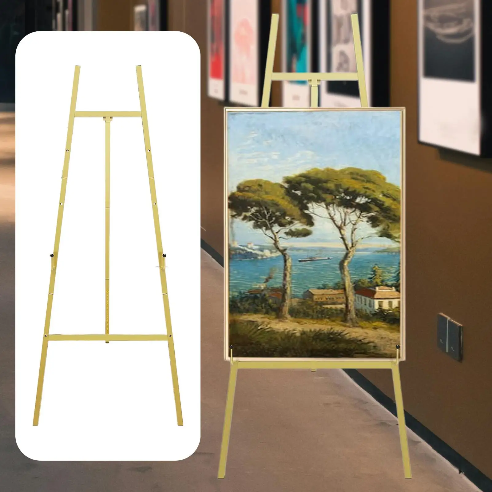 Wedding Sign Easel Stand Art Display Easel Decorative Practical Ornament Stable Structure Picture Stand for Wedding Paintings