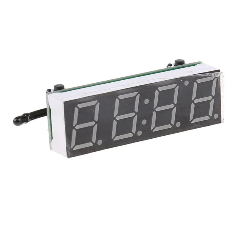 H58C Digital Car Led Electronic Clock for Time Temperature 3 in 1 Meter 12V 5