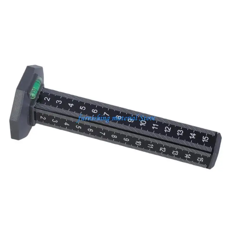 Y5GD Adjustable Height Measurement Ruler Suitable for Flooring Projects Thickened Aluminum Alloy with Precise Height Control