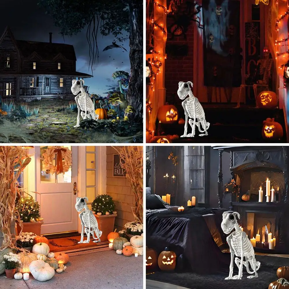 

Halloween Dark Horror Animal Skeleton Skull Decoration Home 2024 Creative Design New Props House Layout Decoration Haunted B1E1