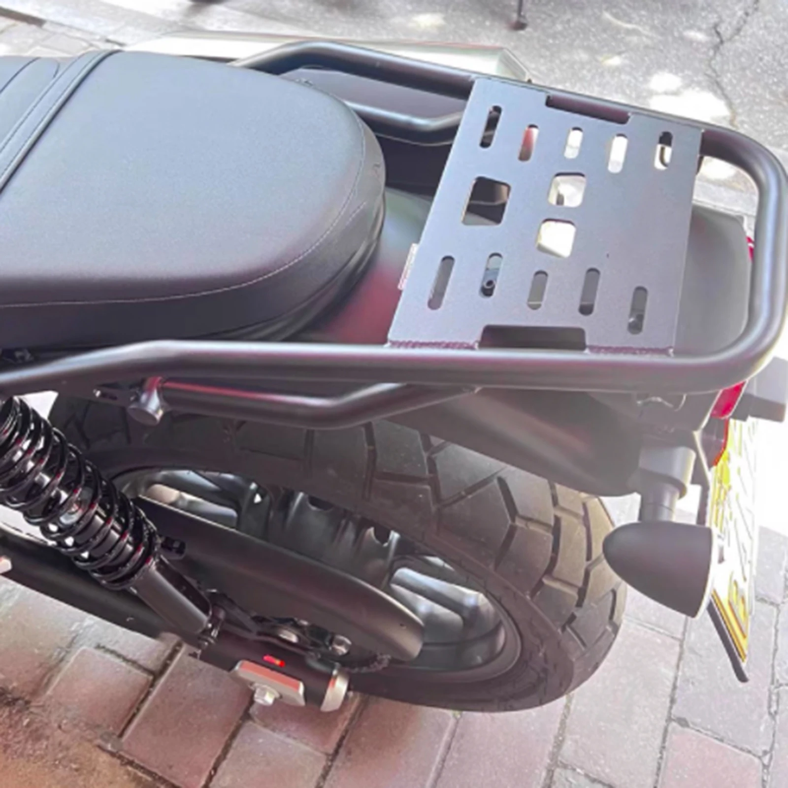 

Motorcycle Rear Passenger Backrest Shelf Bar Kit Seat Carrier Cargo Luggage Storage Rack Holder For 2023-2026 Honda CL300 CL500