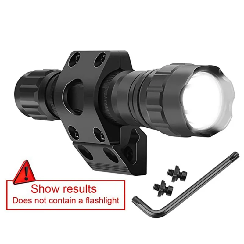 M-lok Flashlight Mount Laser Light 45 Degree Ring Mount Hunting Tactical Flashlight Accessory For M-lok Rail Systems