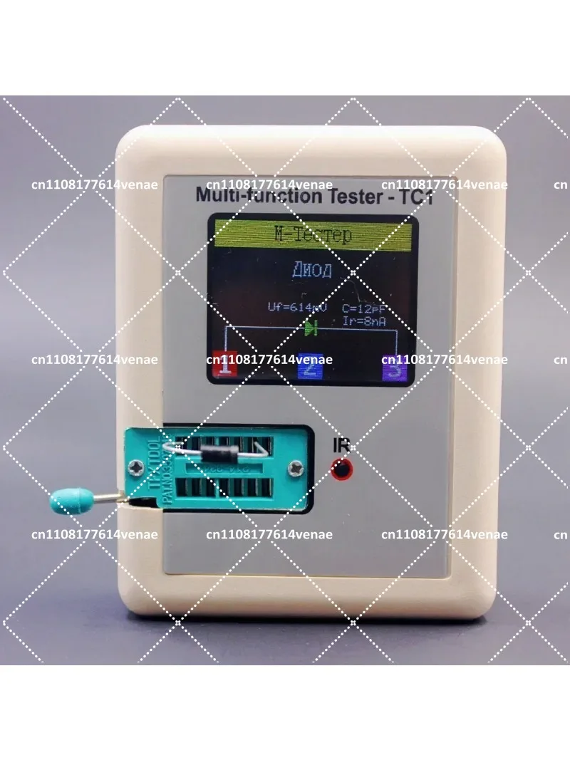 Multi-Function TC1 Transistor Tester TFT Diode Triode Capacitance Meter LCR ESR NPN PNP MOSFET IR Tester