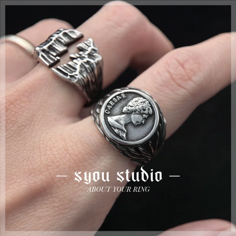 Thor Ring Stainless Steel Nordic Rune Amulet Women Distressed Gift For Mens Vintage Biker Jewelry Viking Rings Unisex Wholesale