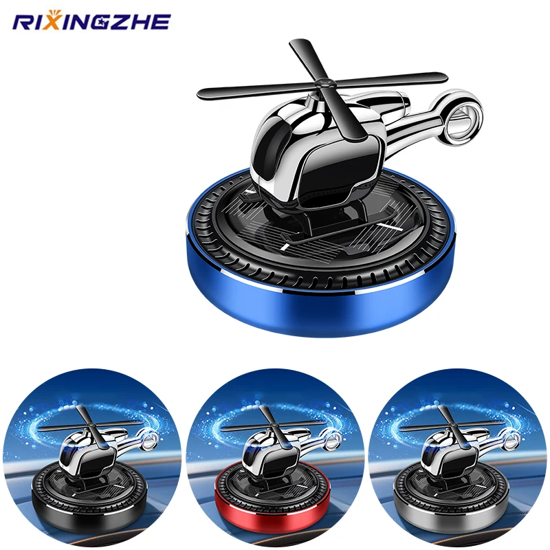 

Car Air Freshener Solar Helicopter Auto Perfume Plane Diffuser Vent Dashboard Air Aromatherapy Car Interior Accessories