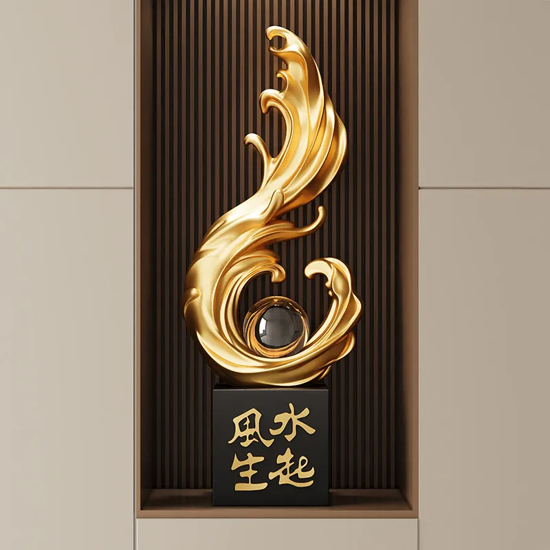 

Sculpture Abstract Art Wind And Water Rising Decorations,Living Room Entrance,TV Cabinet,Wine Cabinets,Ornament,Gifts