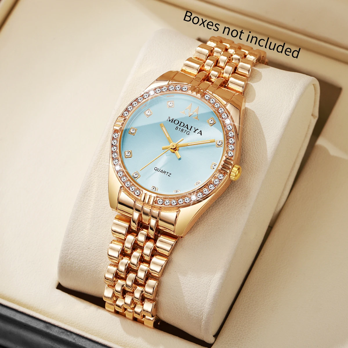 Luxury Rhinestone Women Quartz Watches Elegant Stainless Steel Strap Wristwatches for Ladies Reloj Mujer Clock GiftWithout Box