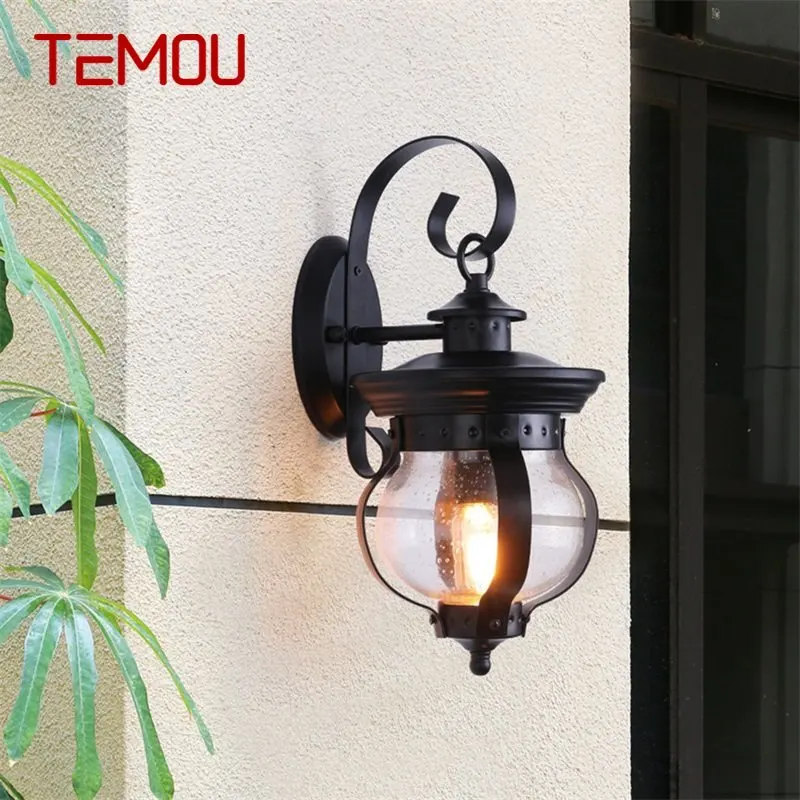 

·TEMOU Outdoor Retro Wall Light Classical Sconces Lamp Waterproof IP65 LED For Home Porch Villa