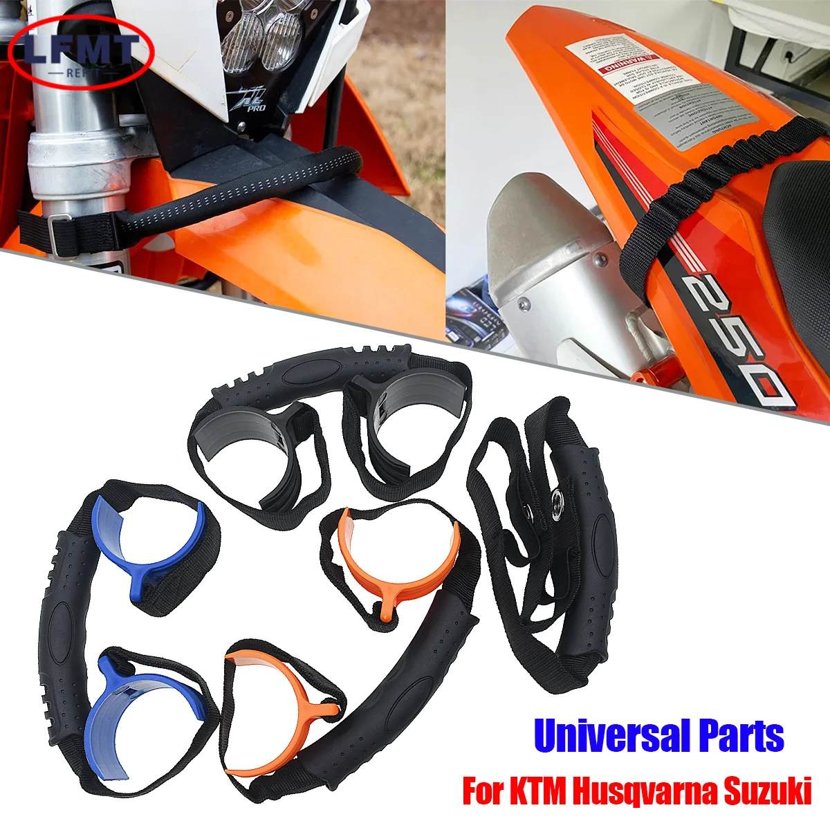 Für EXCF XCF SXF YZF CRF KXF WRF 125-500 Racing Vorne Hinten Motorrad Rettungs Strap Pull Sling Gürtel Leinen motocross Universal