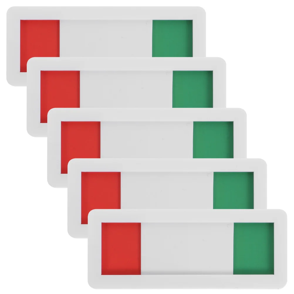 

5pcs Status Switch Sign Acrylic Material Waterproof Tear Resistant Red Green Slider Meeting Room Door Office Signboard