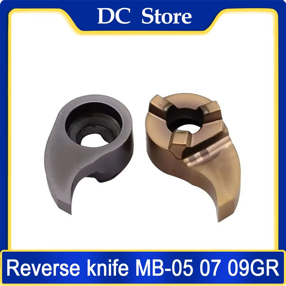 Small hole grooving comma blade reverse knife MB-05GR MB-07GR MB-09GR 11GR internal groove cutting deep groove insert CNC lathe