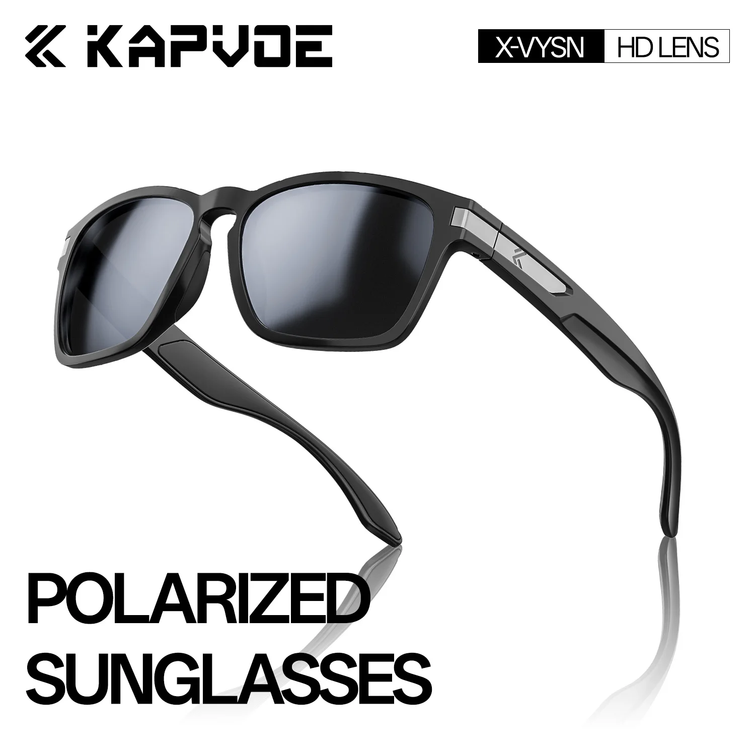 

Kapvoe Polarized Glasses UV400 Protection Advanced Anti-Glare Lenses Lightweight Durable Frame Driving Fishing Cycling Outdoor