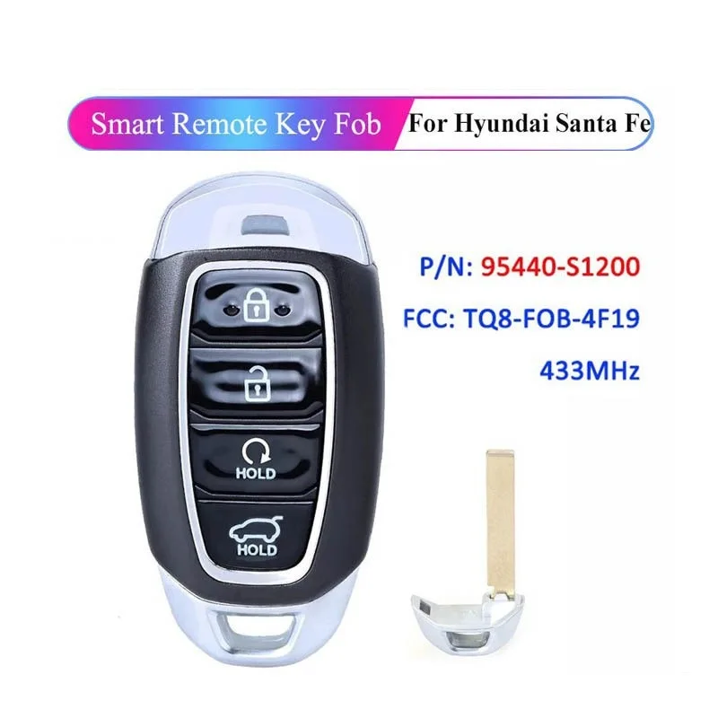 

Подходит для ключа дистанционного управления автомобиля Hyundai Santa Fe 2018 года, смарт-карта 95440-S1200 434 частота 47 чипов