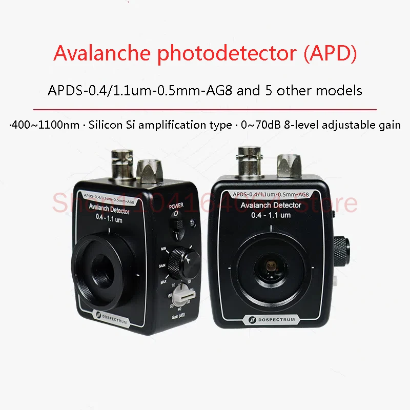 Avalanche Photodetector (APD) 400-1100nm, Silicon, Amplifying Type, Adjustable Gain