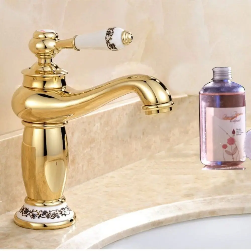 

Teapot Type Vintage Bathroom Faucet Corrosion Resistant Basin Tap Brass Basin Faucet High Pressure Light Luxury