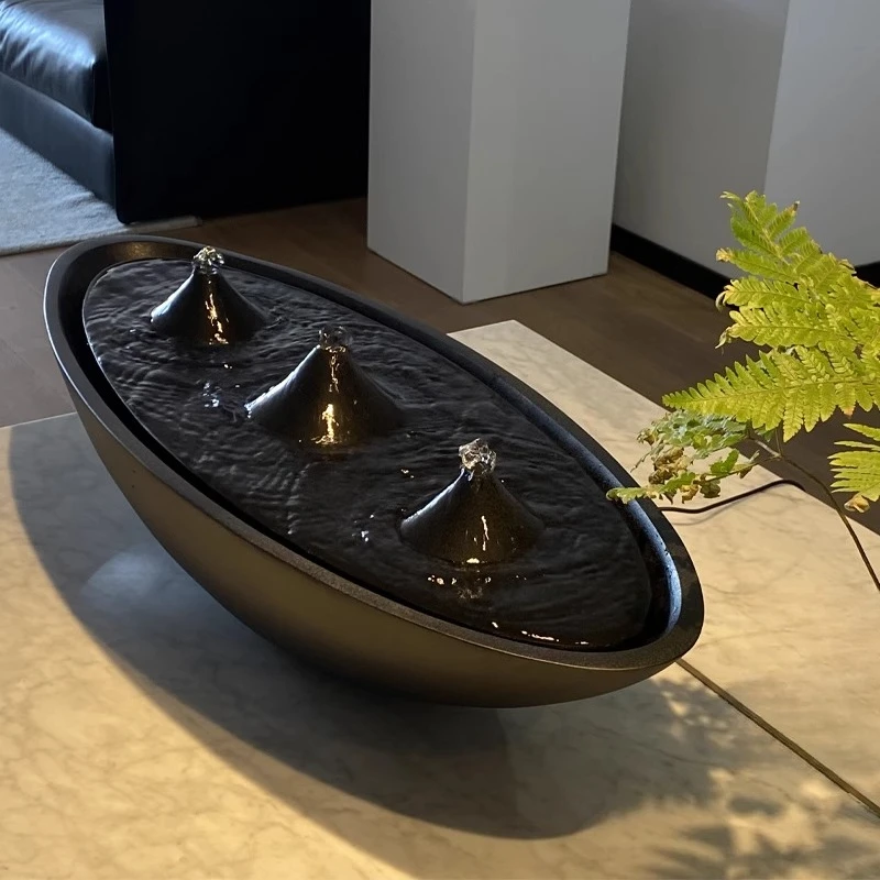 4Fountain water ornament innovative design entrance water droplets simple modern garden gathering treasure