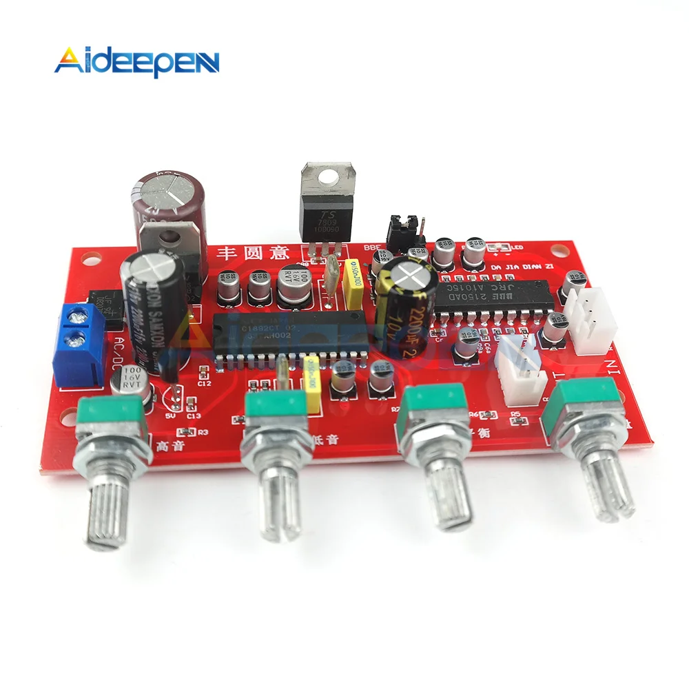 UPC1892+JRC2150 Power Amplifier Front Fever Level Tone Board Preamplifier Volume Control Board with BBE Sound Effect Processing