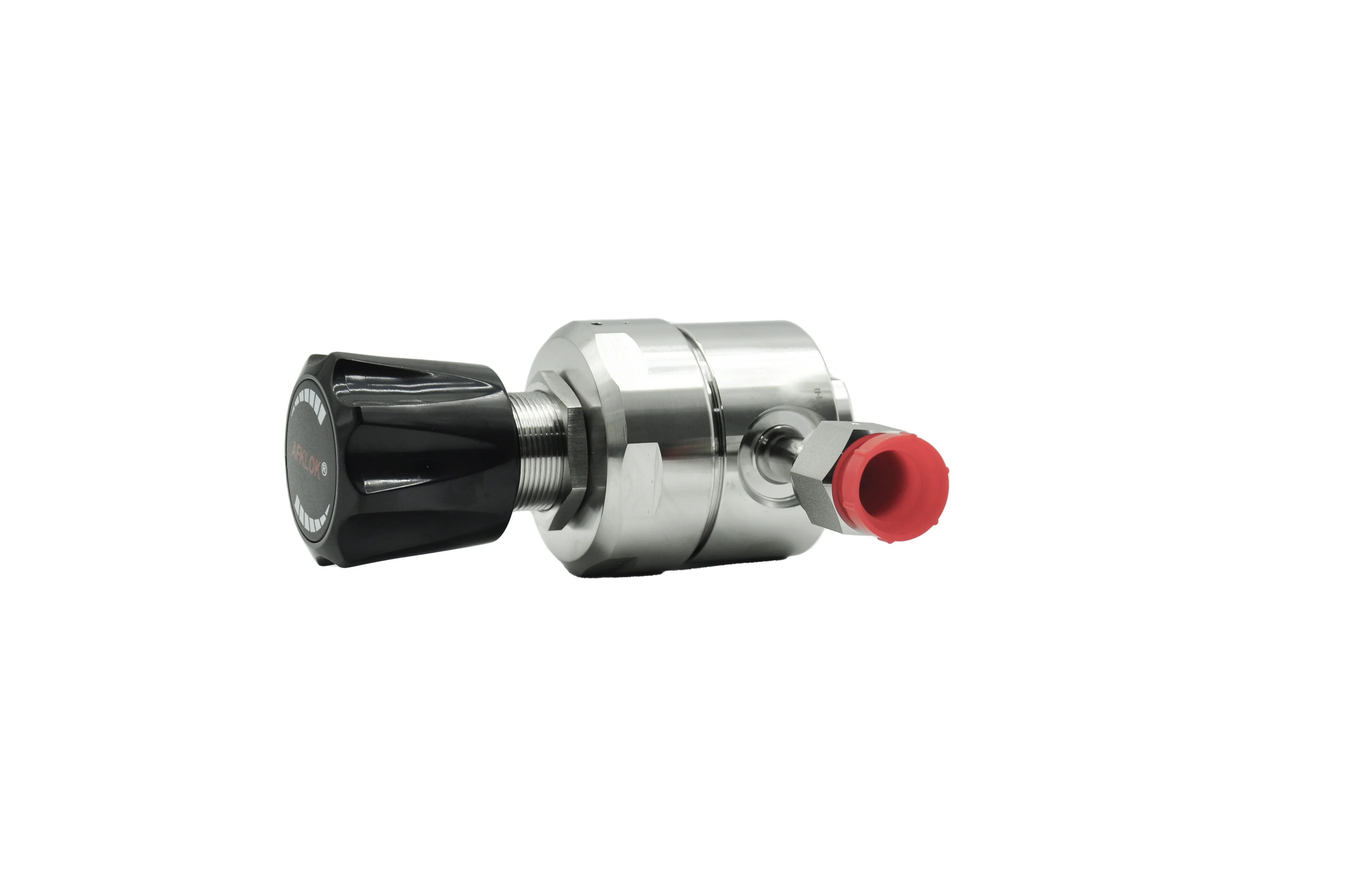 SS316L High Pressure Regulator WR1200 500 psi to 3000 psi Adjustable Outlet 1/2VCR Female  ISO Certified