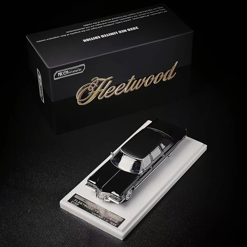 

MK 1:64 Beijing HEC Fleetwood 75 Extended Version Alloy Car Model Collectibles souvenirs Adult Toys desktop decoration