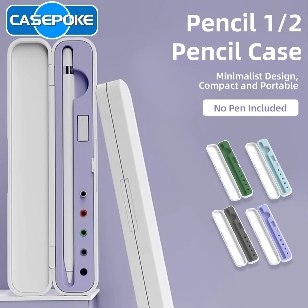 

New Portable for Apple Pencil 2 1 Case Storage Box Pouch Pen Holder Stylus Cover for Apple IPad Pencil 1st 2nd Gen Plastic Cases